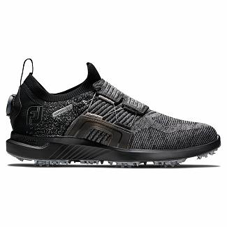 Men's Footjoy HyperFlex BOA Spikes Golf Shoes Black/Silver NZ-354845
